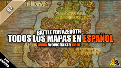 Todos los mapas de Battle for Azeroth en español
