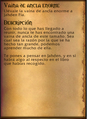 Vaina de ancla enorme