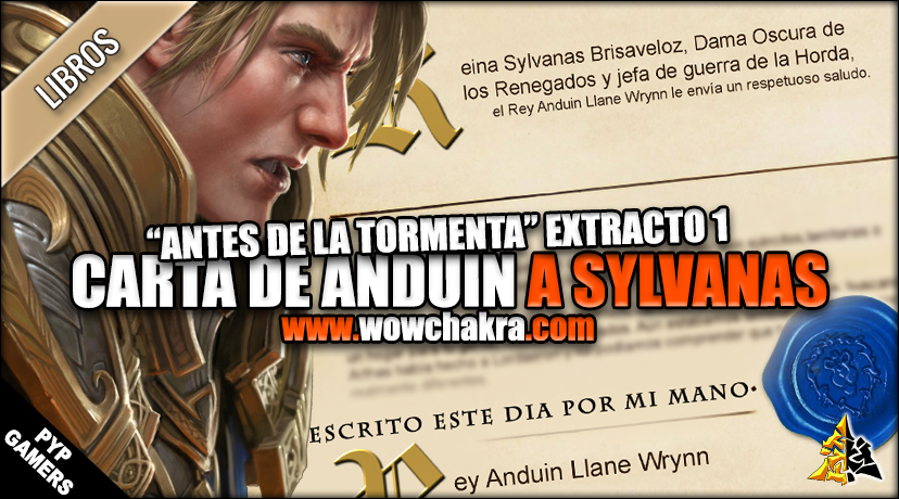 Carta de Anduin a Sylvanas