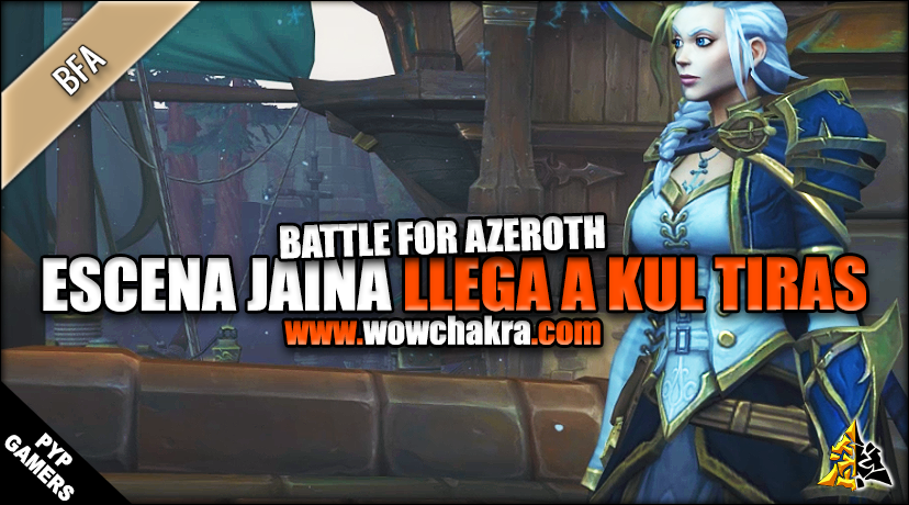 Escena Jaina llega a Kul Tiras