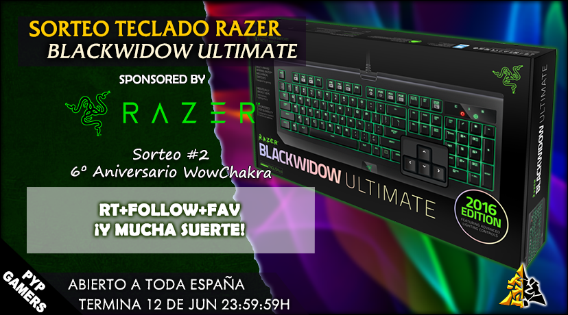Sorteo Teclado Razer Blackwidow Ultimate