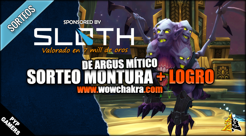 Sorteo de Montura+Logro de Argus Mítico con Sloth