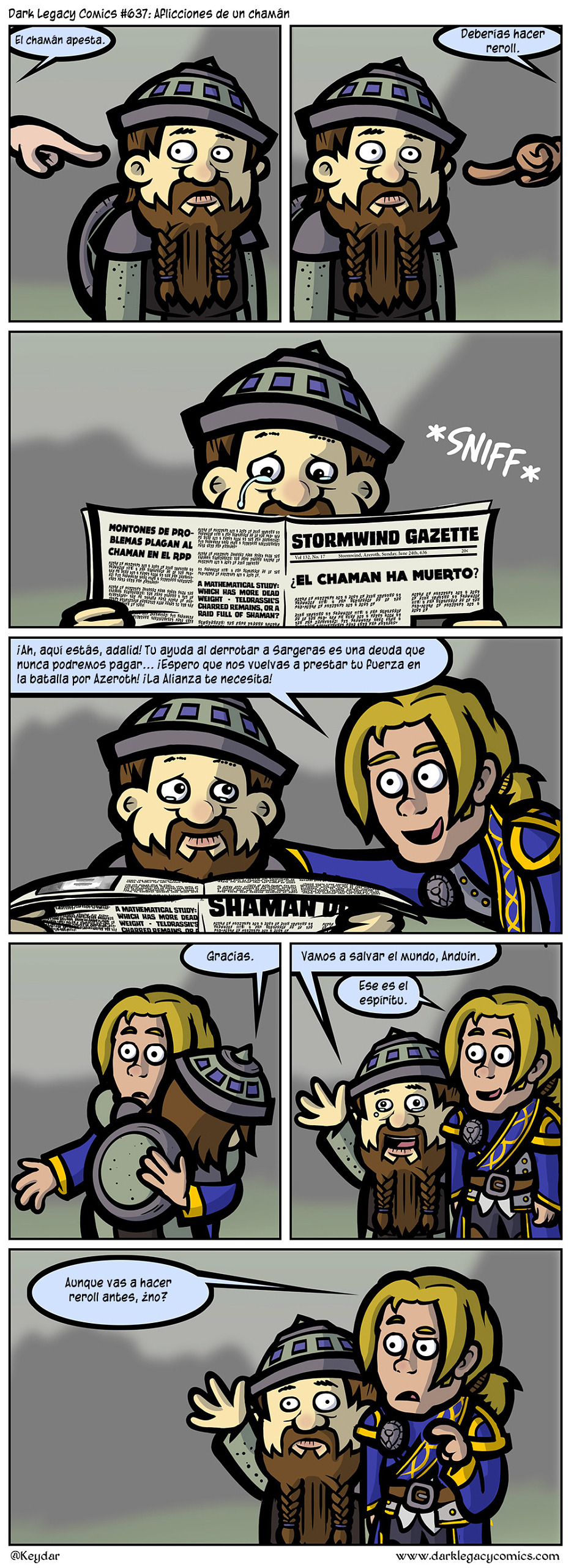 Dark Legacy Comics 637 Aflicciones de un chamán