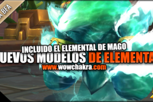 Nuevo elemental de agua de mago y otros colores