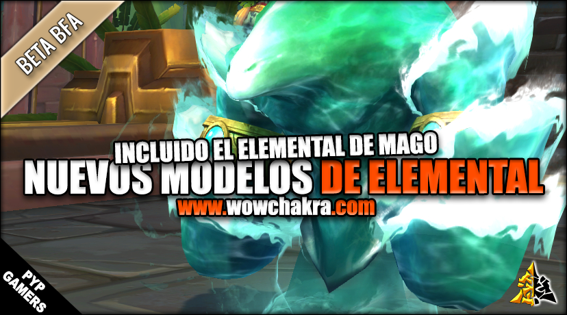 Nuevo elemental de agua de mago y otros colores