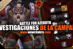 Investigaciones de la Campaña de Guerra en Battle for Azeroth