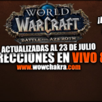 Correcciones en vivo de World of Warcraft