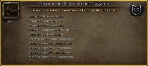 Logro Tesoros del Estrecho de Tiragarde