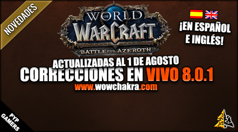 Correcciones en vivo de World of Warcraft