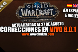 Correcciones en vivo de World of Warcraft