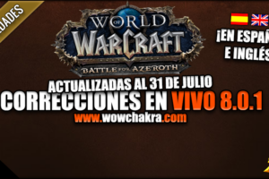 Correcciones en vivo de World of Warcraft