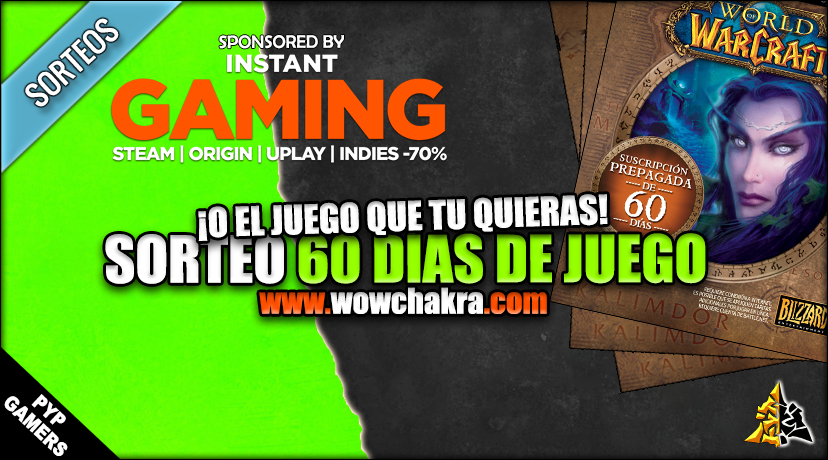 Sorteo 60 días de World of Warcraft Instant Gaming