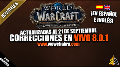 Correcciones en vivo de World of Warcraft