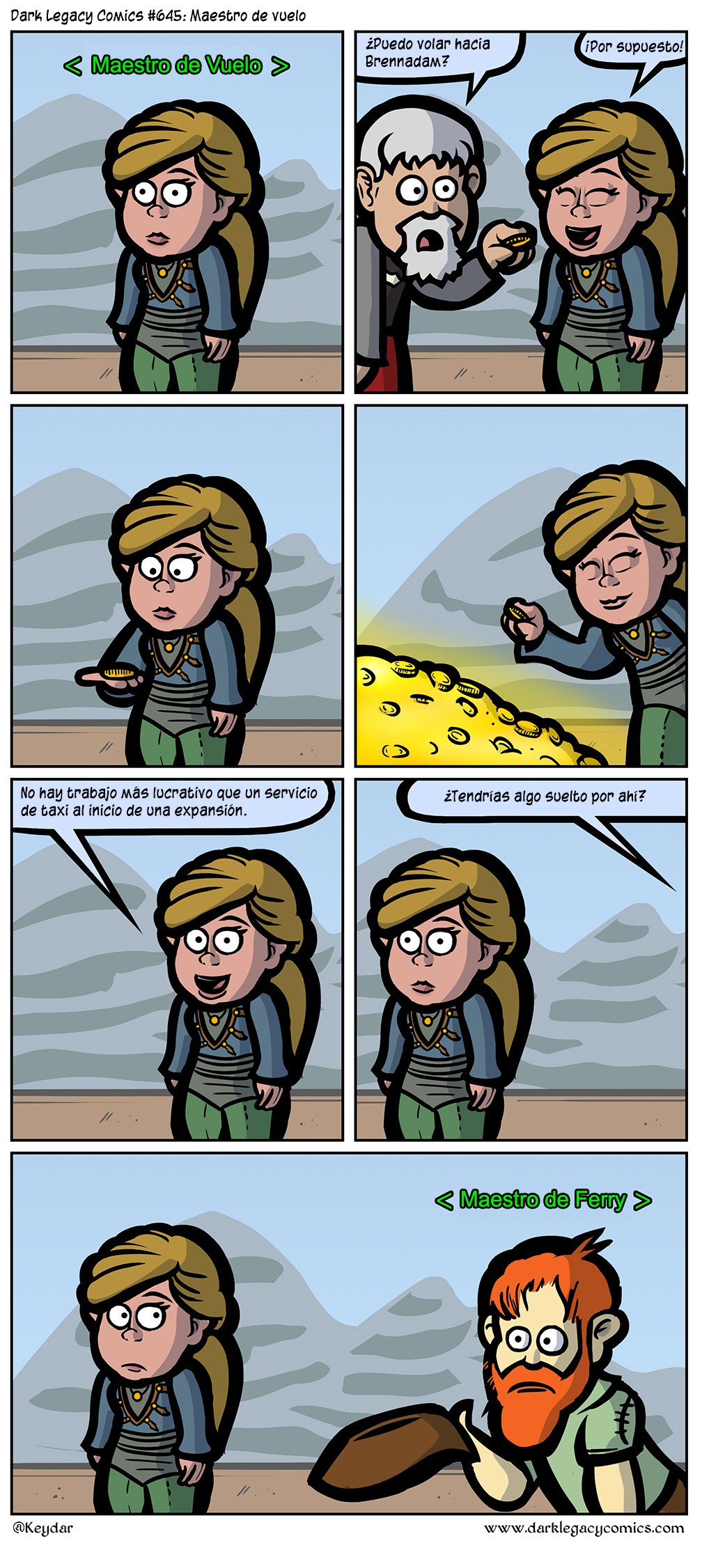 ¡Dark Legacy Comics en español! Episodio #645 Maestro de Vuelo