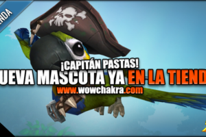 Nueva mascota ya en la tienda Capitán Pastas