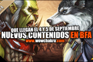 Guía de contenidos de Battle for Azeroth 4/5 Septiembre