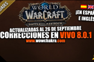 Correcciones en vivo de World of Warcraft