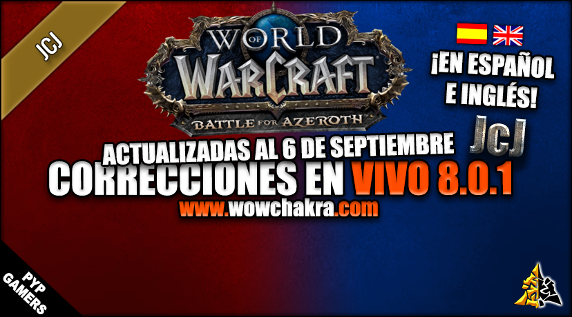 Correcciones en vivo de World of Warcraft