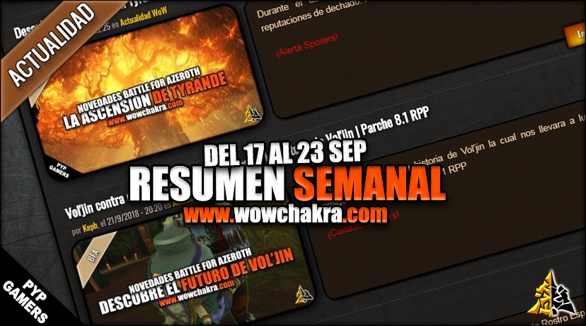 Resumen semanal wowchakra