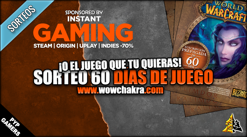 Sorteo 60 días de juego Instant Gaming