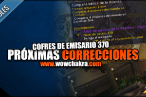 Correcciones equipo de Azerita Emisarios