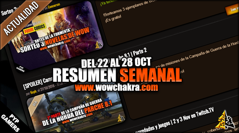 Resumen semanal wowchakra