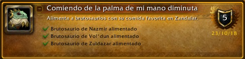 Guia Logro Comiendo de la palma de mi mano diminuta