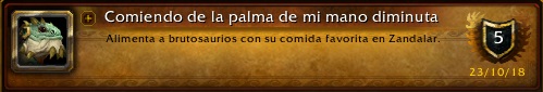 Guia Logro Comiendo de la palma de mi mano diminuta