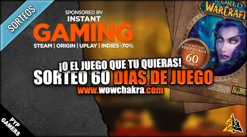 Sorteo 60 días de juego Instant Gaming