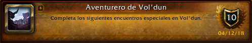 Guia Logro Aventurero de Vol'dun