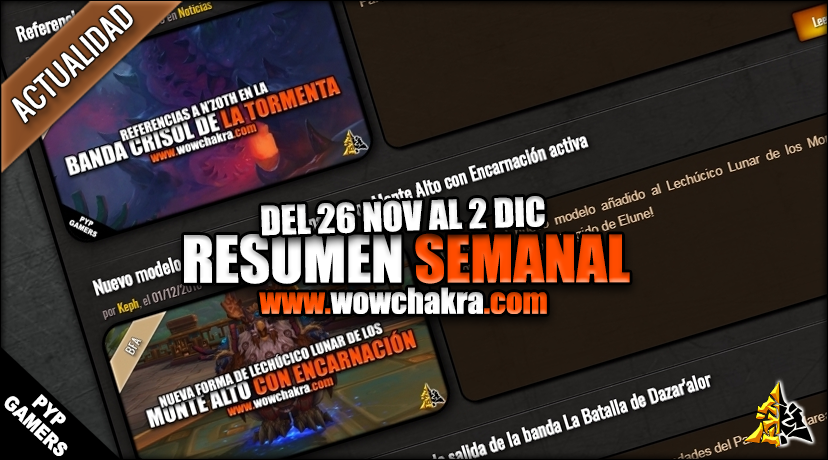 Resumen semanal wowchakra
