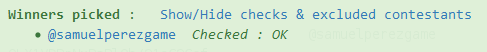 Ganador sorteo