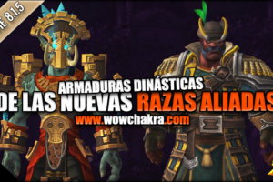 Armaduras Dinásticas Troll Zandalari y Ciudadano de Kul Tiras