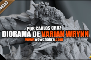 Diorama de Varian Wrynn por Carlos Cruz