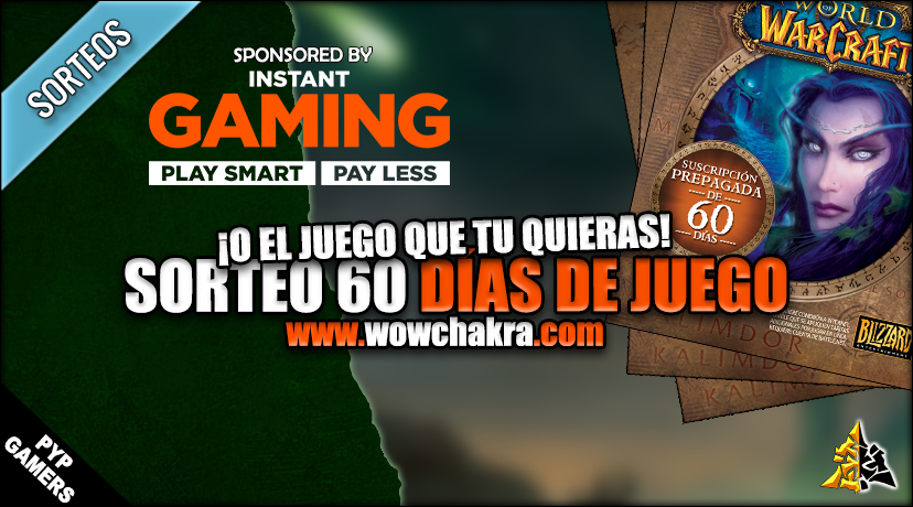 Sorteo 60 días de juego Instant Gaming
