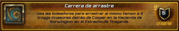 Guía Logro Carrera de arrastre