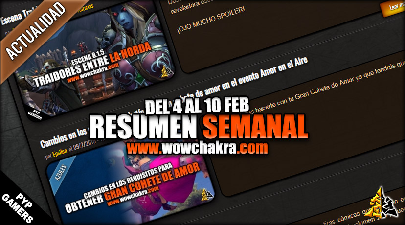 Resumen semanal wowchakra