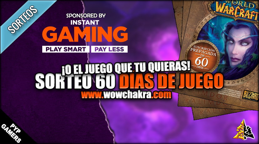 Sorteo 60 días de juego Instant Gaming