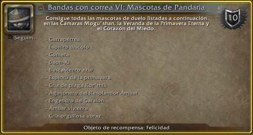Guía Logro Bandas con correa VI
