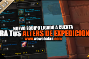 Equipo ligado a cuenta expediciones Insulares Parche 8.1.5