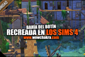 Bahía del Botín recreado en los Sims4