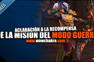 Aclaración misión Modo Guerra