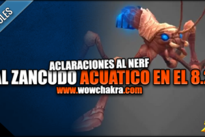 Aclaraciones al nerf al Zancudo acuático en el 8.2