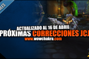 Próximas correcciones JcJ 16 Abril