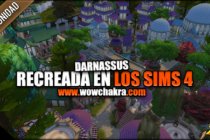 Darnassus recreada en los Sims4
