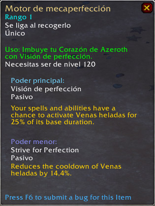 Esencias del Corazón de Azeroth