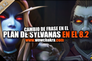 Cambio de frase sobre los planes de Sylvanas en el RPP 8.2