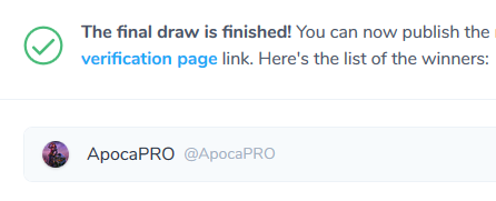 Ganador Sorteo