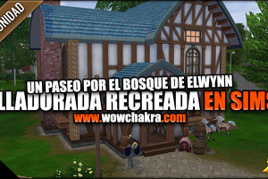 Villadorada recreada en los Sims4