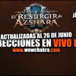 Correcciones en vivo de World of Warcraft